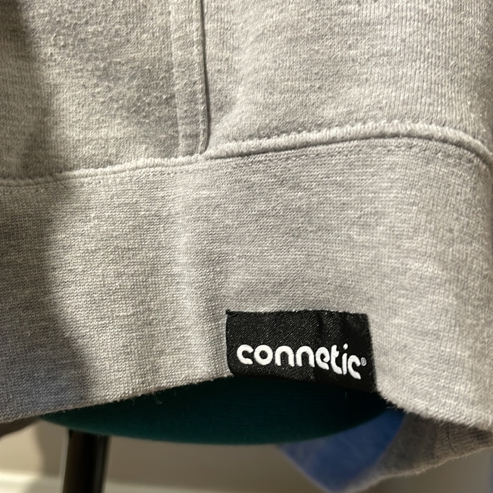 Light Heather Gray Connetic Pullover With Drawstr… - image 3